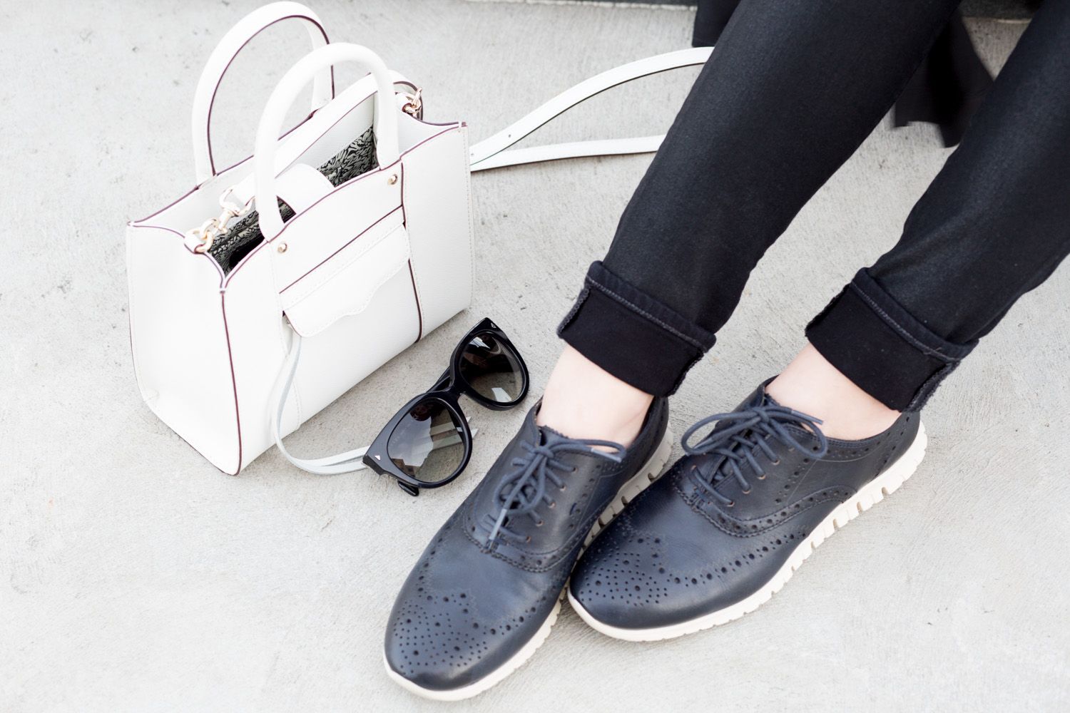 cole haan ladies dress shoes Cole Haan Women's Treena Lug Oxford Shoes - Black
