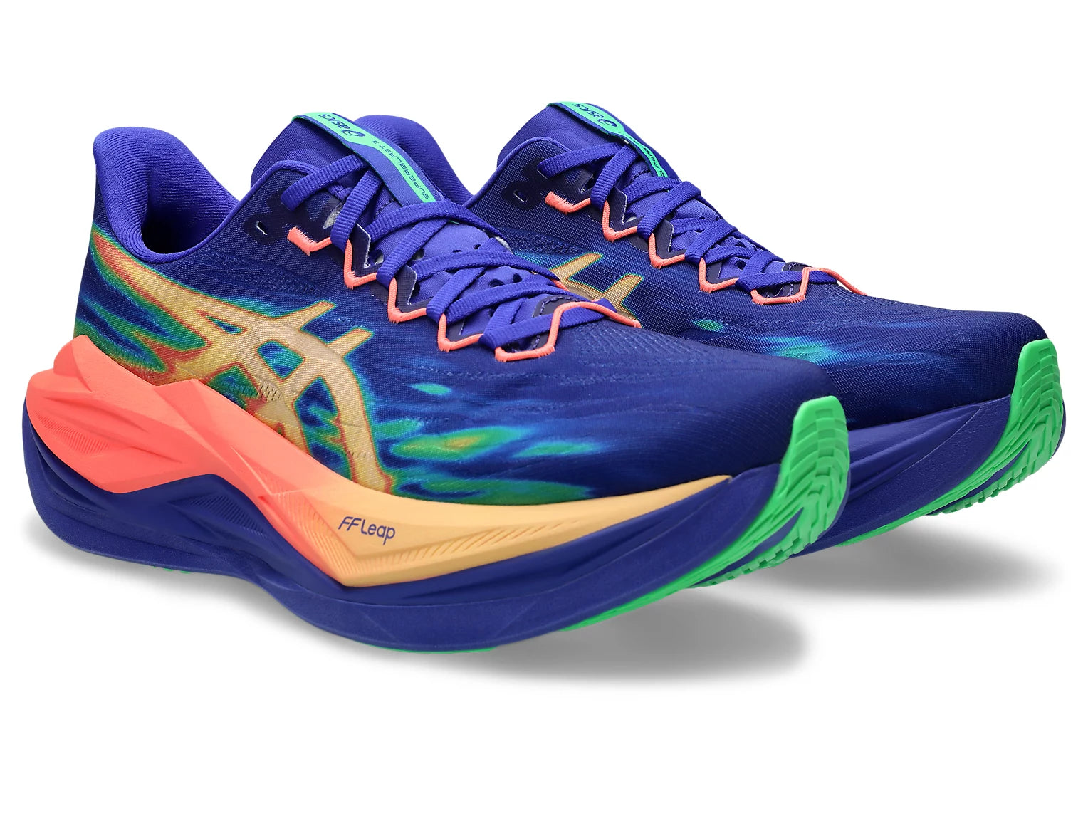ケンサン Asics Unisex Superblast 3 Cobalt Burst Light Orange – Orleans Shoe Co.