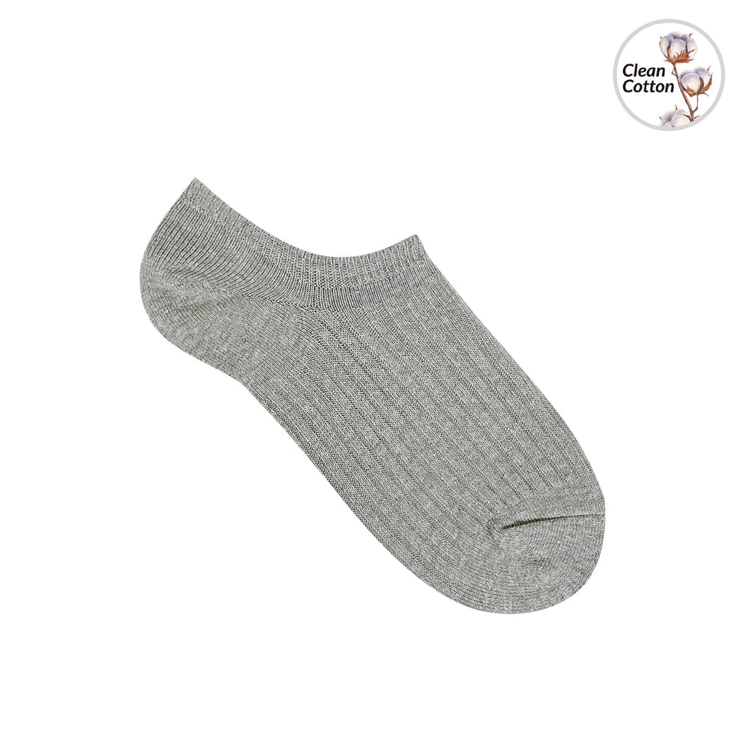 7DaysSocks Women's No Show Fragrant Ribbed Socks Grey - Orleans Shoe Co.