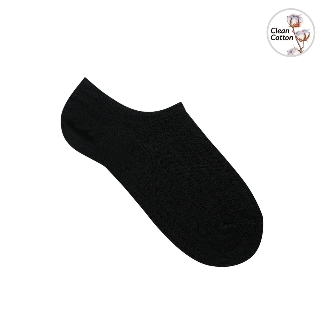 7DaysSocks Women's No Show Fragrant Ribbed Socks Black - Orleans Shoe Co.