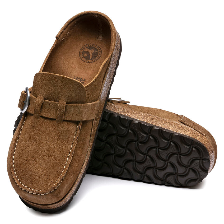 Women's Buckley Tea Suede Leather Clogs - Orleans Shoe Co.