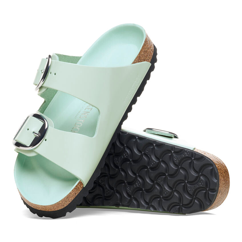 Wide fashion buckle birkenstocks