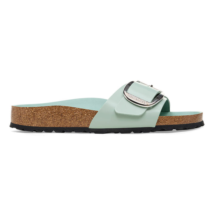 Birkenstock Women’s Madrid Big Buckle High Shine Surf Green - Orleans Shoe Co.