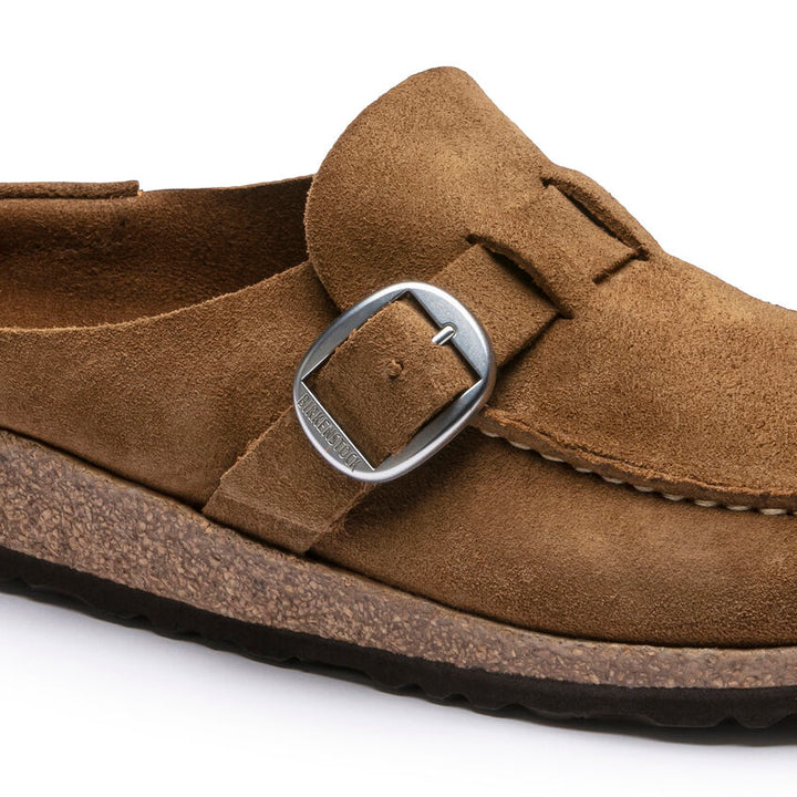 Women's Buckley Tea Suede Leather Clogs - Orleans Shoe Co.