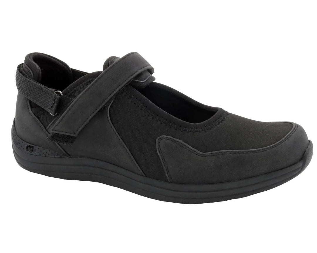 Drew Women’s Buttercup Black Stretch - Orleans Shoe Co.