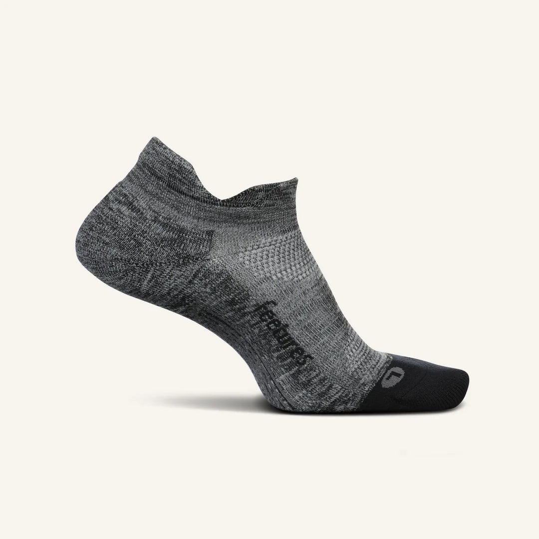 Feetures Elite Light Cushion No Show Tab Gray - Orleans Shoe Co.