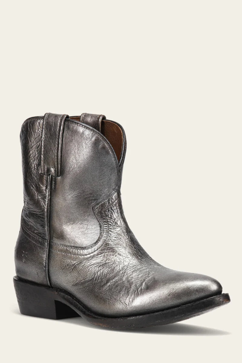 Frye Billy Short Cowboy Boot Dark Pewter - Orleans Shoe Co.