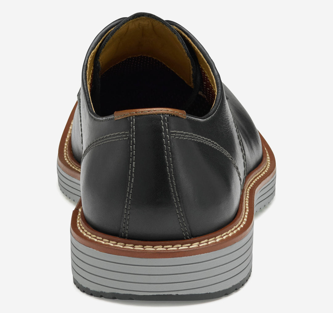 Johnston & Murphy Men’s Upton Pain Toe Black Full Grain - Orleans Shoe Co.