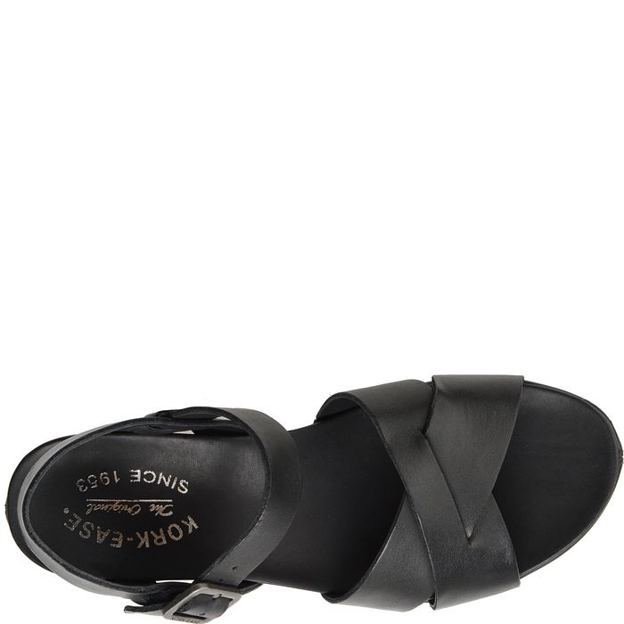 Kork Ease Women's Myrna 2.0 Black Sandal - Orleans Shoe Co.