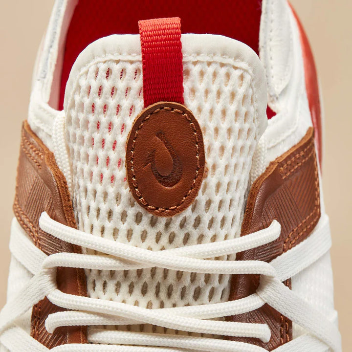 Olukai Men’s Mio Li Bright White Red Lava - Orleans Shoe Co.