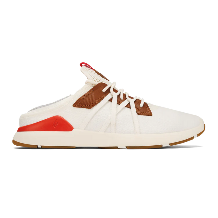 Olukai Men’s Mio Li Bright White Red Lava - Orleans Shoe Co.
