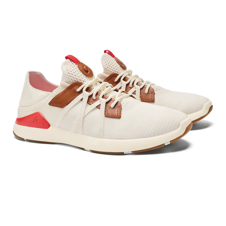 Olukai Men’s Mio Li Bright White Red Lava - Orleans Shoe Co.