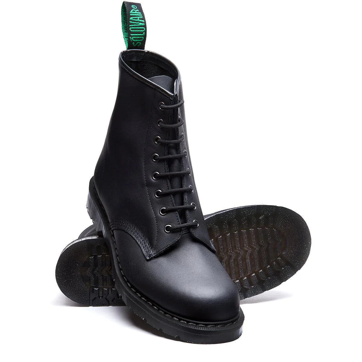 Solovair 8 Eye Derby Boot S8-551-BG-G Black Greasy – Orleans Shoe Co.