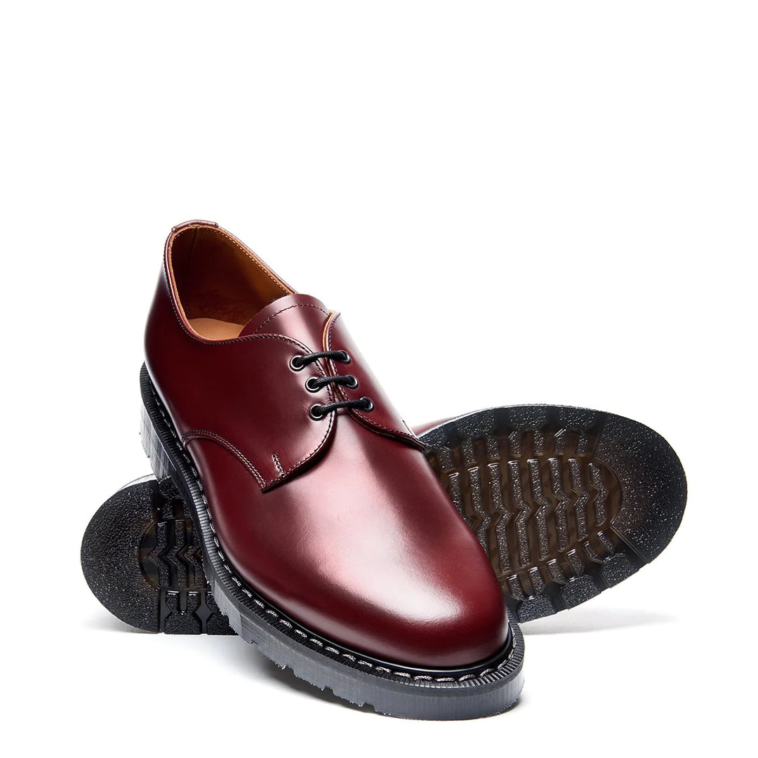 Solovair 3 Eye Gibson S3-995-OX-G Oxblood Hi-Shine - Orleans Shoe Co.