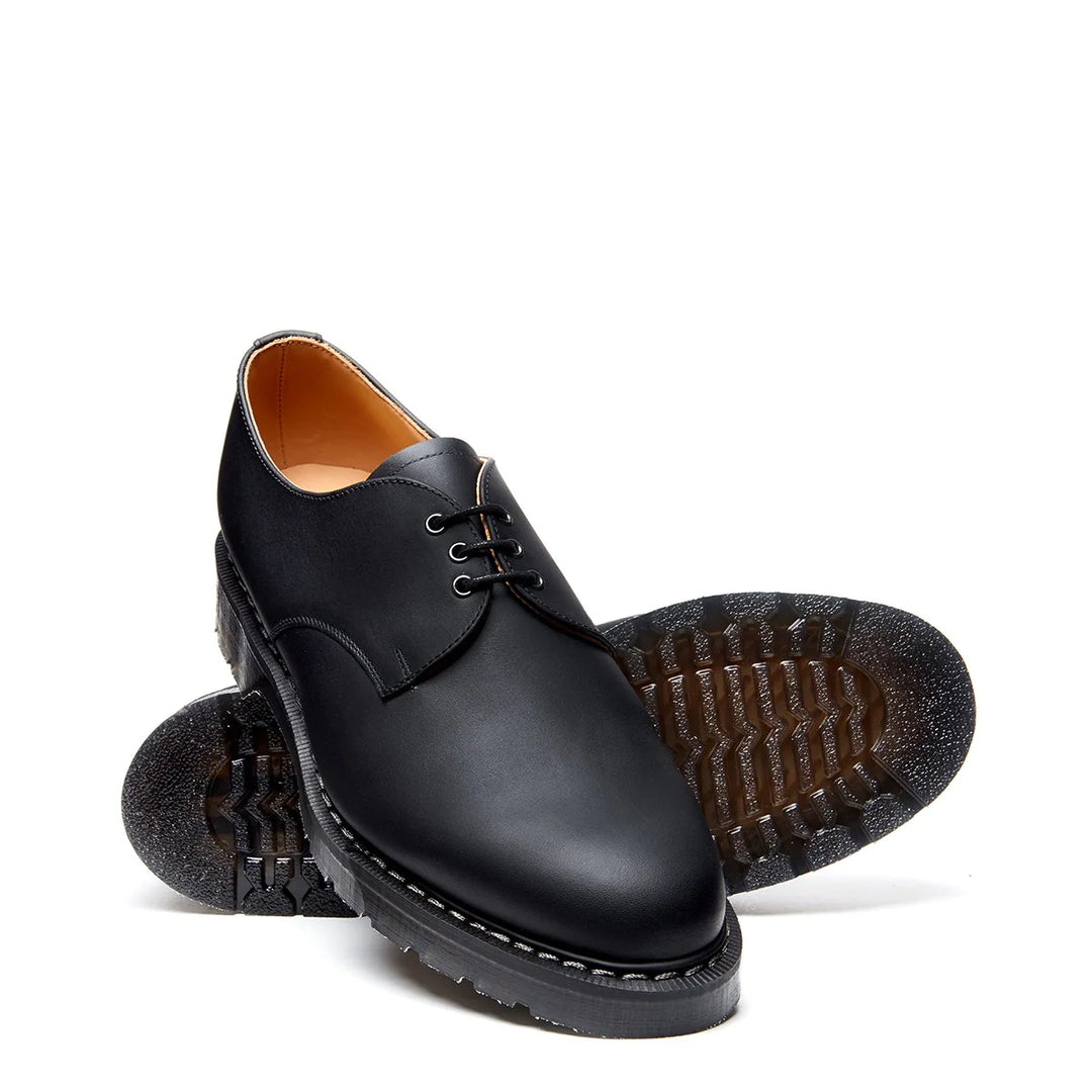 Solovair 3 Eye Gibson S3-995-BG-G Black Greasy - Orleans Shoe Co.