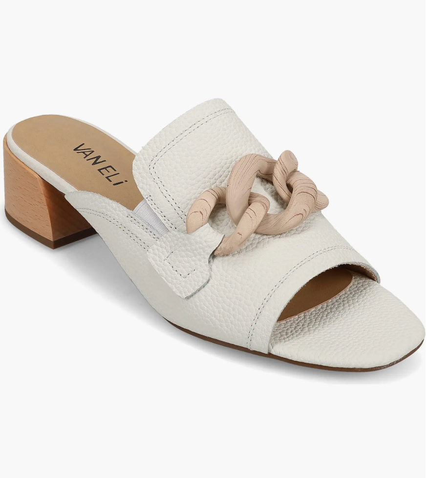 Vaneli Women's Cannia White Milled Calf - Orleans Shoe Co.