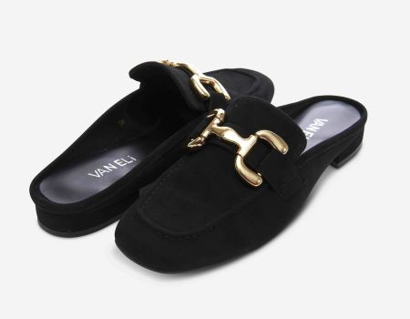 Vaneli Women's Shaine Black Suede - Orleans Shoe Co.
