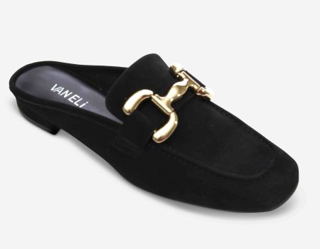 Vaneli Women's Shaine Black Suede - Orleans Shoe Co.