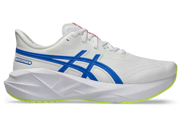 Asics Men's Novablast 5 ATC White Tuna Blue - Orleans Shoe Co.