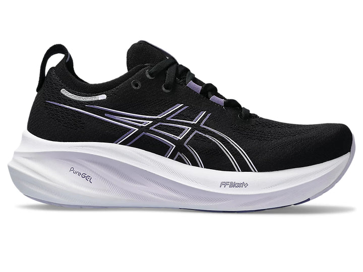 ASICS Women’s Gel Nimbus 26 Black Dusty Purple - Orleans Shoe Co.