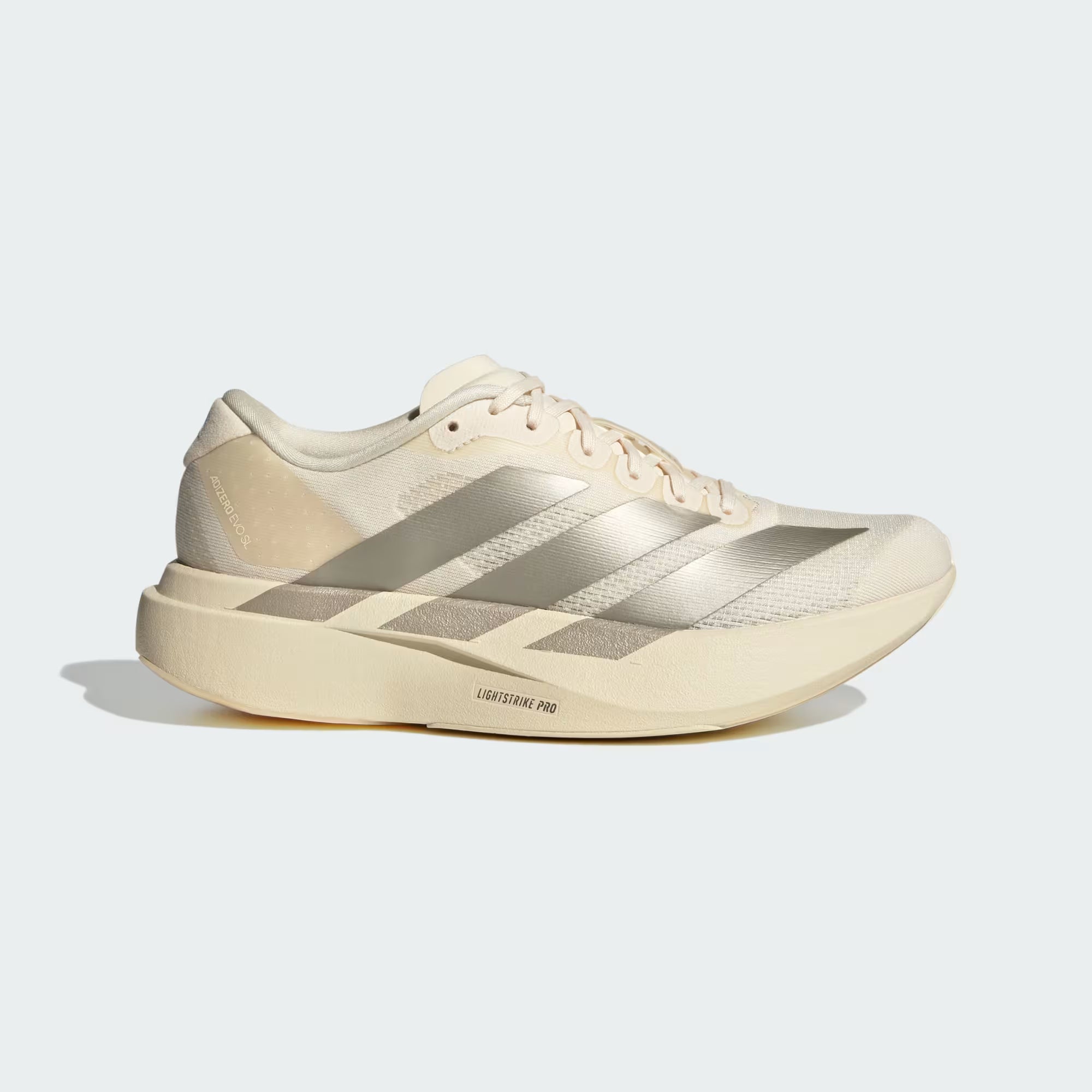 Adidas Women's Adizero Evo SL White Cyber Metallic Warm Vanilla