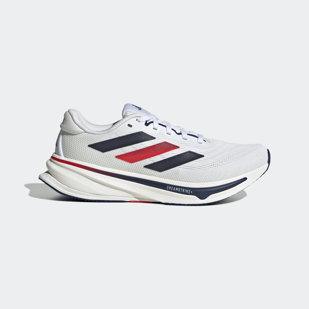Adidas Women's Supernova Rise 2 White Dark Blue Pure Ruby JQ0524 - Orleans Shoe Co.