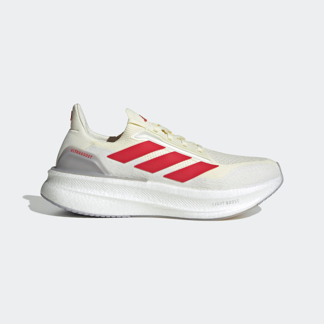 Adidas Men's Ultraboost 5X Off White Better Scarlet Crystal White JS1928 - Orleans Shoe Co.