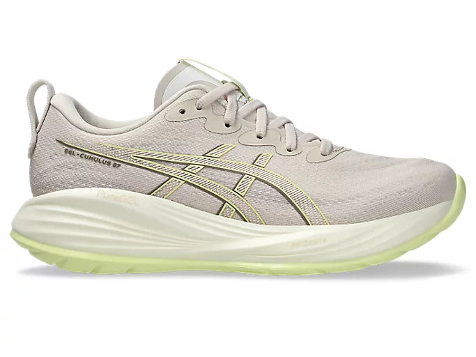 Asics Women's Gel Cumulus 27 Mineral Beige Huddle Yellow - Orleans Shoe Co.