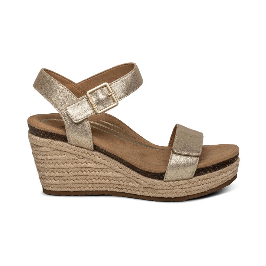 Aetrex Women's Sydney Champagne - Orleans Shoe Co.