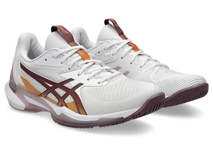 Asics Women's Solution Speed FF 3 White Dusty Mauve - Orleans Shoe Co.