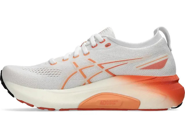 Asics Women's Gel Kayano 31 White Faded Orange - Orleans Shoe Co.