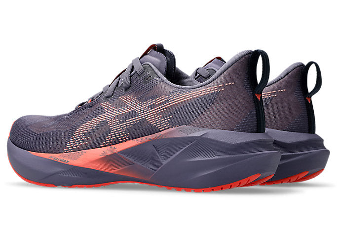 Asics Women's Novablast 5 Greyish Purple Coral Reef - Orleans Shoe Co.