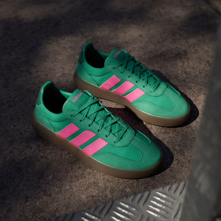 Adidas Women's Barreda Decode Semi Court Green Lucid Pink Collegiate Green JR3540 - Orleans Shoe Co.