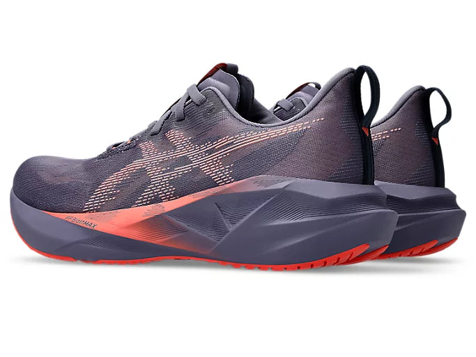 Asics Men's Novablast 5 Greyish Purple Coral Reef - Orleans Shoe Co.