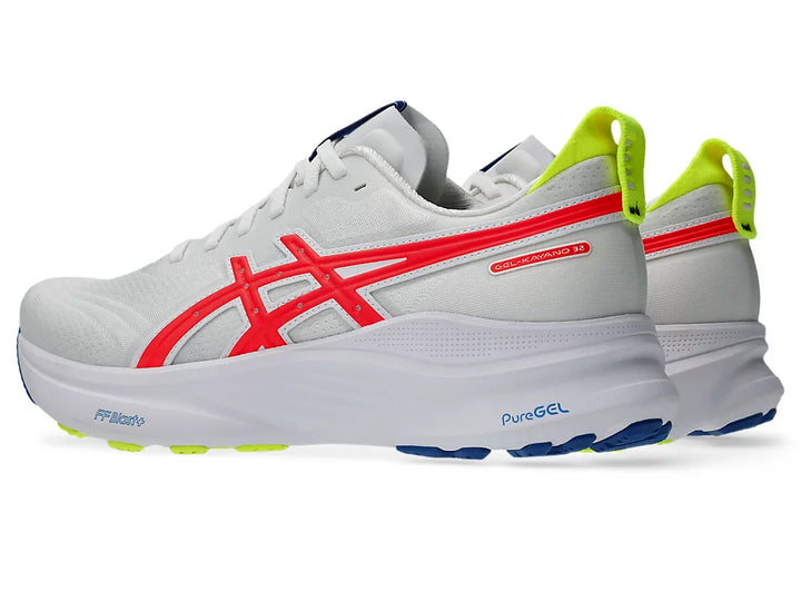 Asics Men's Gel Kayano 32 ATC White Flash Coral - Orleans Shoe Co.
