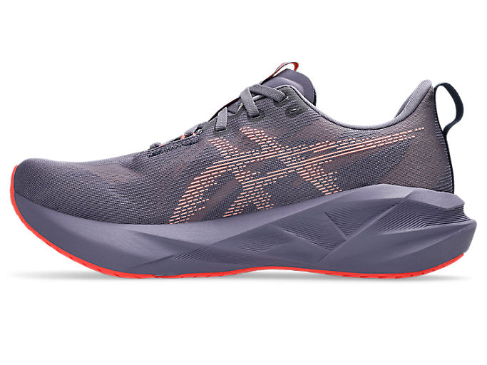 Asics Men's Novablast 5 Greyish Purple Coral Reef - Orleans Shoe Co.