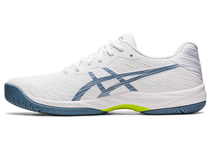Asics Men’s Gel Game 9 White Steel Blue - Orleans Shoe Co.