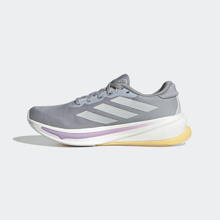 Adidas Women's Supernova Rise 2 Halo Silver Dash Grey Powder Plum JQ7689 - Orleans Shoe Co.