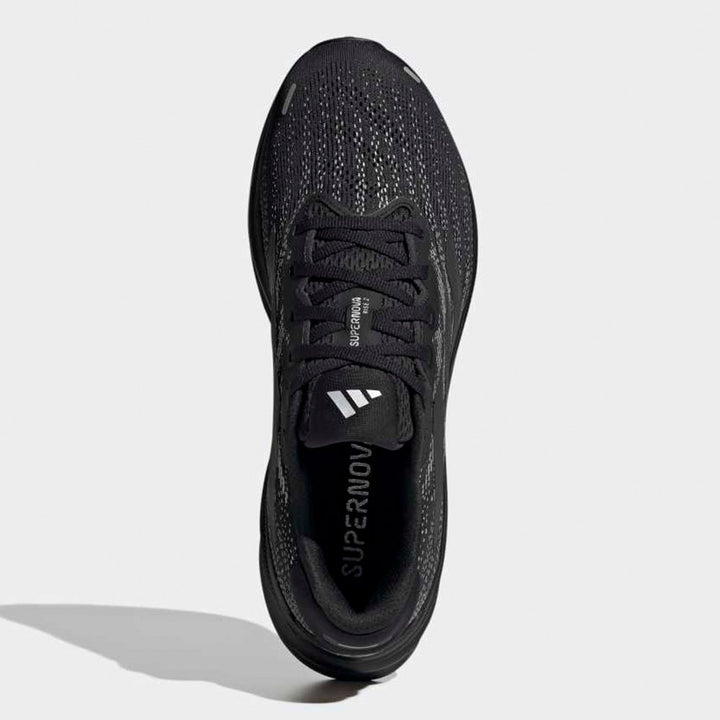 Adidas Men's Supernova Rise 2 Black Black Silver Metallic JQ7707 - Orleans Shoe Co.