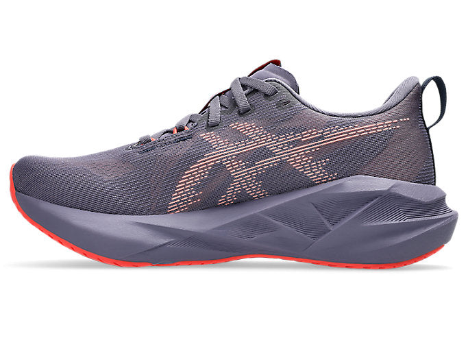 Asics Women's Novablast 5 Greyish Purple Coral Reef - Orleans Shoe Co.