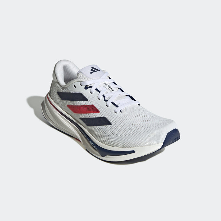 Adidas Women's Supernova Rise 2 White Dark Blue Pure Ruby JQ0524 - Orleans Shoe Co.