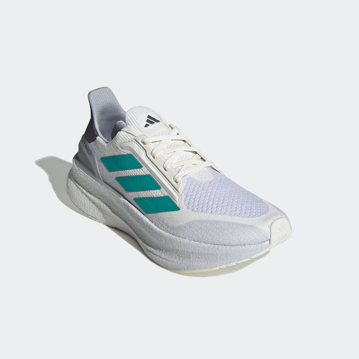 Adidas Men's Ultraboost 5X Core White Pure Teal Dash Grey JI3244 - Orleans Shoe Co.