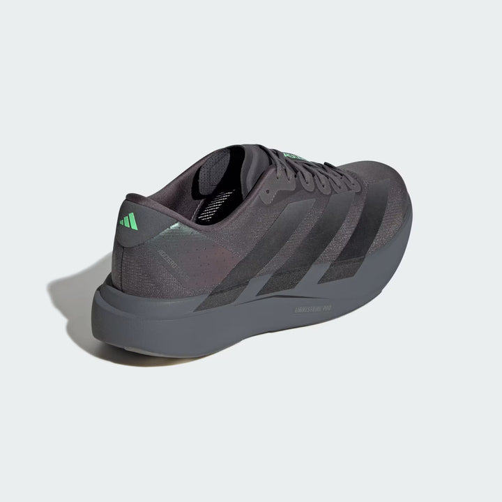 Adidas Men's Adizero Evo SL Grey Five Core Black Lime Burst KJ1364 - Orleans Shoe Co.