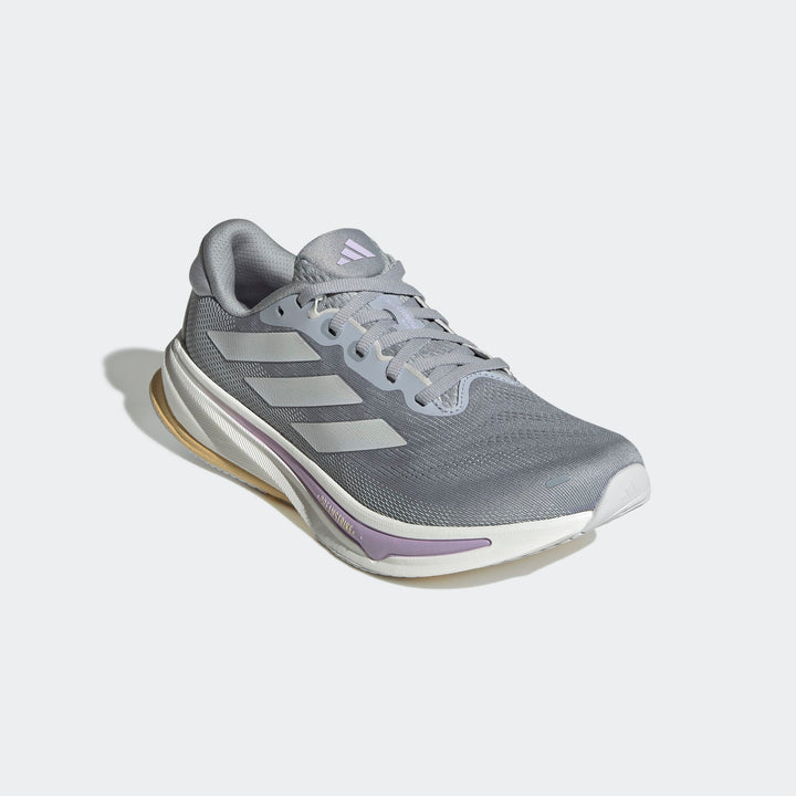 Adidas Women's Supernova Rise 2 Halo Silver Dash Grey Powder Plum JQ7689 - Orleans Shoe Co.