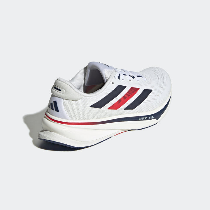 Adidas Women's Supernova Rise 2 White Dark Blue Pure Ruby JQ0524 - Orleans Shoe Co.