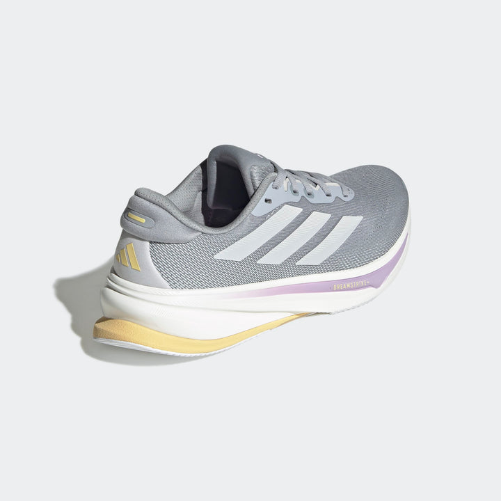 Adidas Women's Supernova Rise 2 Halo Silver Dash Grey Powder Plum JQ7689 - Orleans Shoe Co.