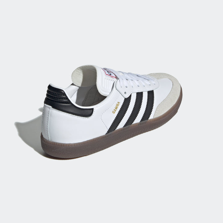 Adidas Unisex Samba Cloud White Core Black Vivid Red IH6001 - Orleans Shoe Co.
