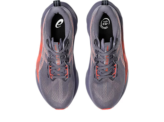 Asics Women's Novablast 5 Greyish Purple Coral Reef - Orleans Shoe Co.