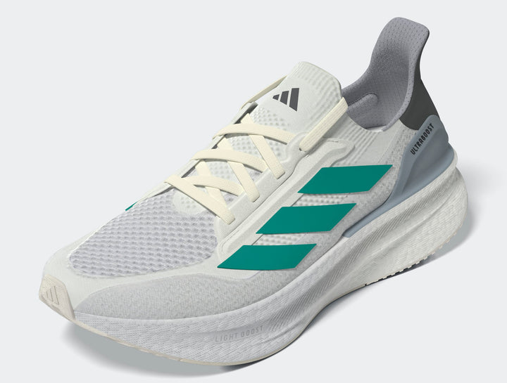 Adidas Men's Ultraboost 5X Core White Pure Teal Dash Grey JI3244 - Orleans Shoe Co.