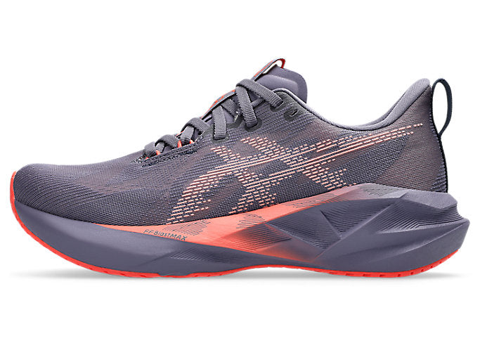 Asics Women's Novablast 5 Greyish Purple Coral Reef - Orleans Shoe Co.